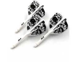 Cuesoul - ROST Integrated Dart Flights - Skeleton White Shape