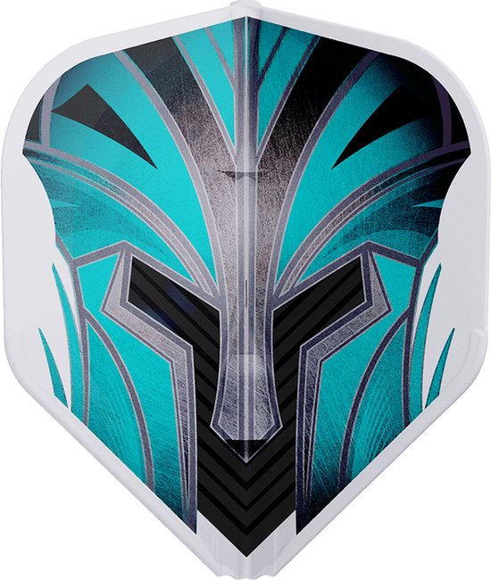 L-Style EZ L1 Prime Series Turquoise Clear White - Dart Flights van L-Style — afbeelding 2