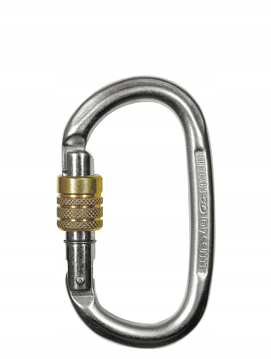 Climbing Technology Pillar Steel CF SG Karabiner - Verzinkt, Schroefpoort