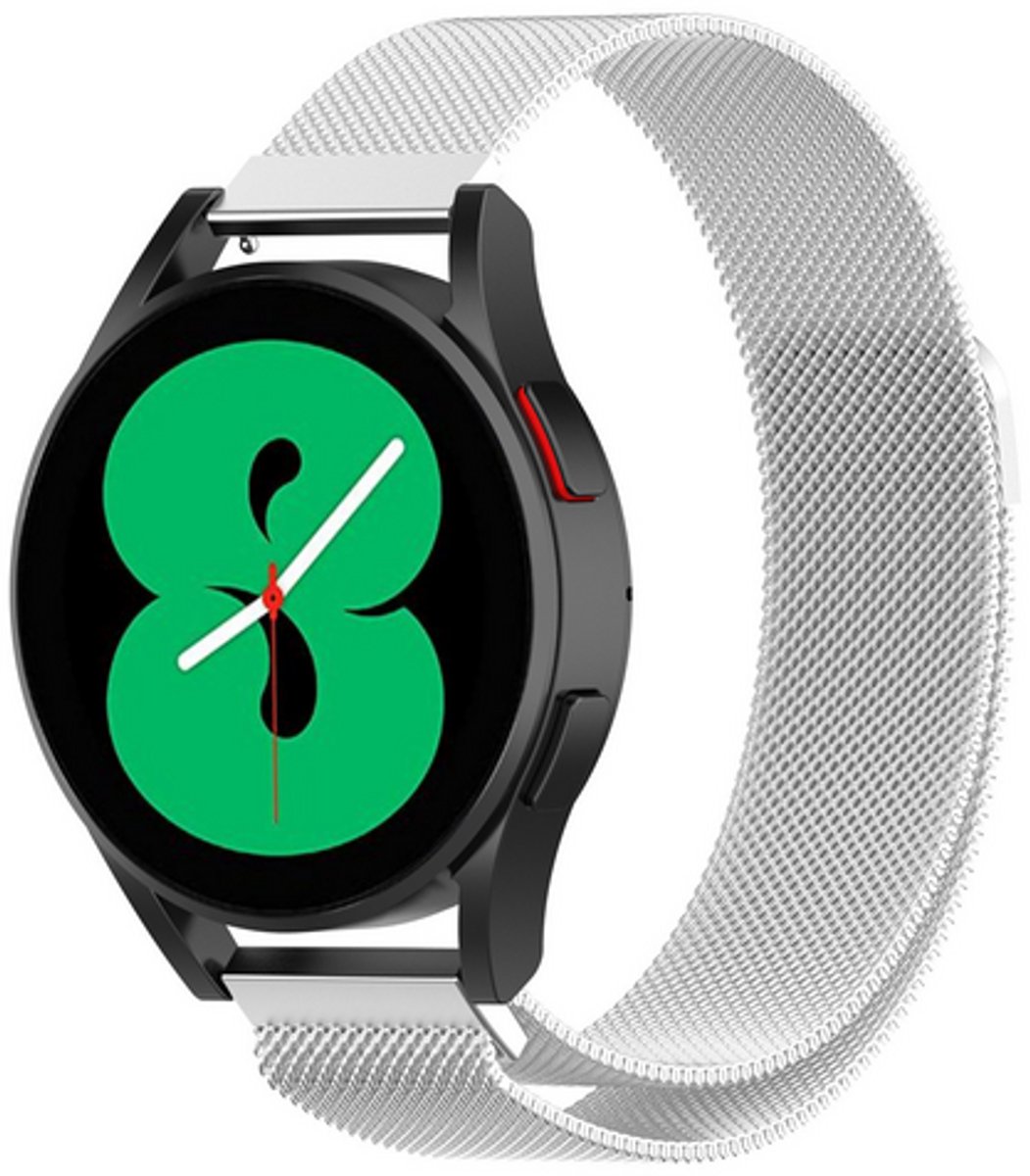 By Qubix - Milanese bandje - Zilver - geschikt voor Huawei Watch 5 - 46mm