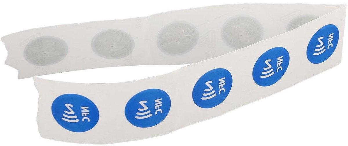 NFC-sticker Waterdicht Programmeerbaar 30 Stuks Slijtvast - Blauw - Smart Home - RFID - Tag