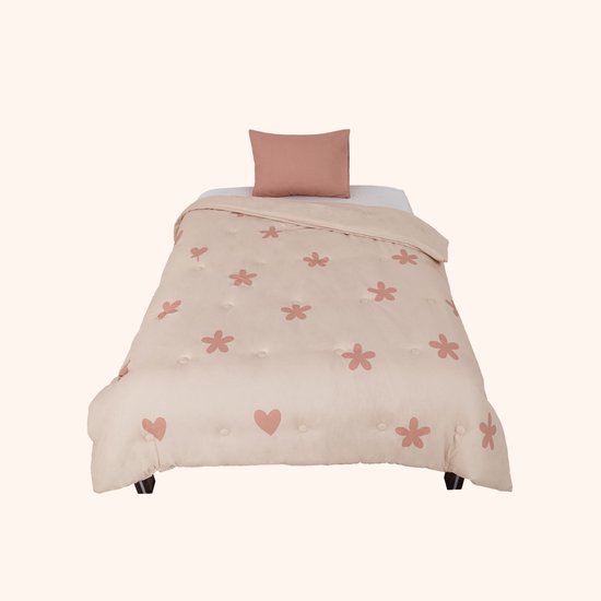 Drøm Rose Dawn - Het hoesloos dekbed zonder overtrek voor tieners