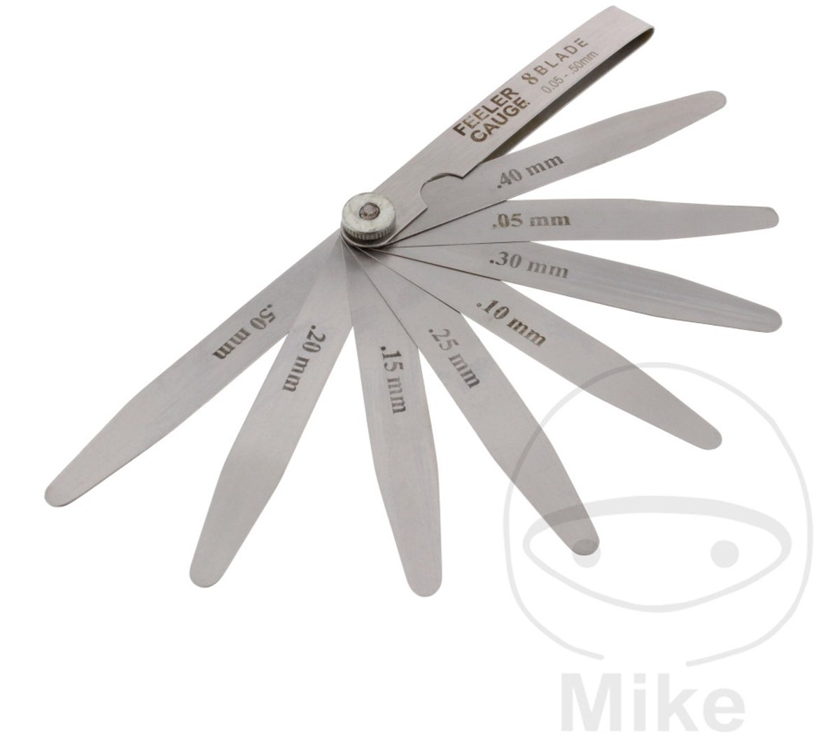 MIB Precisie Voelermaat 100mm 8 bladen 0,05-0,50mm