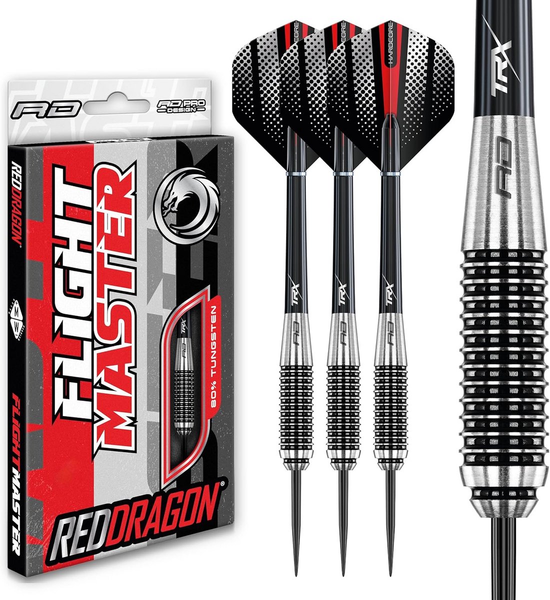 Tungsten Dartpijltjes 23-28g Set met Vleugels en Steelstiften