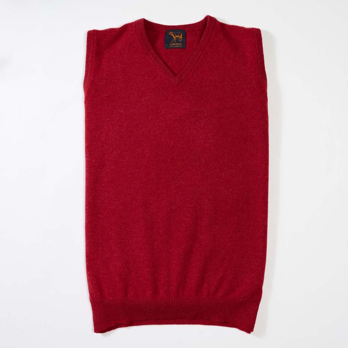 Osborne Knitwear Debardeur - Lamswol - Poppy Melange - XL