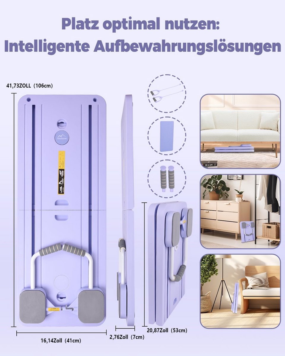 Pilates Vouwbaar Trainingsapparaat met - afbeelding 3