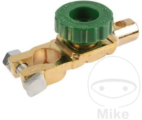 Accupool klem min met stroomonderbreker-Accupoolklem met Stroomonderbreker - Min Pool (-)-Accupoolklem-Accu-ontkoppelingsschakelaar voor klem "min" 12/24V