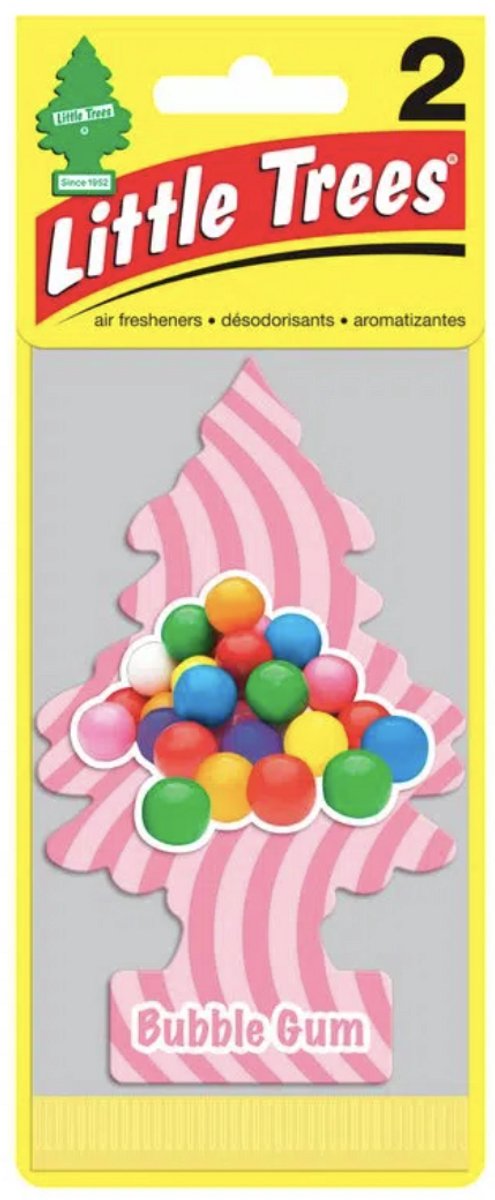 Bubble Gum Geurboom - Geurproducten - 2 stuk