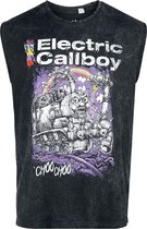 Débardeur Choo Choo Electric Callboy anthracite L en Katoen pour homme - Band Merch, Bands