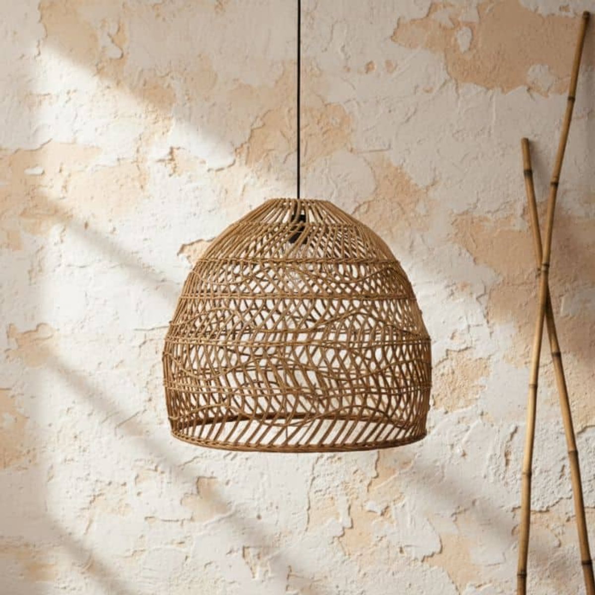 Rotan hanglamp Ravi -Ø58cm- ronde hanglamp - 4Shine