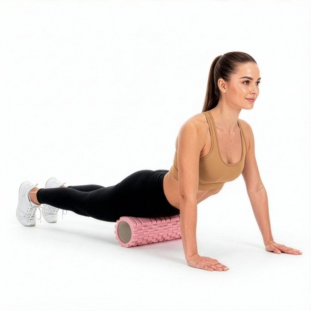 Actiget® Foam roller - Triggerpoint massage - Massage roller - 33 CM - Medium Hard - Roze thumbnail 5