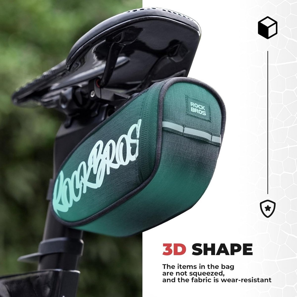 Compacte Fiets Zadeltas voor Racefiets, MTB en Vouwfiets Lichtgewicht