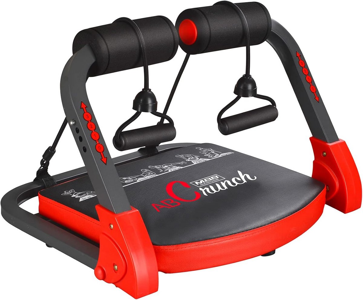 Buikspieroefening apparaat voor thuis, compacte core machine met weerstandsbanden