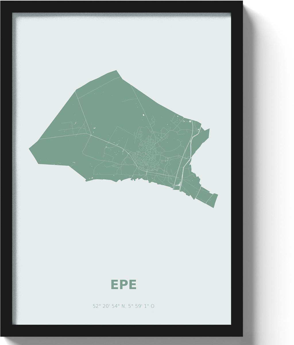 Poster Epe A3 - 30 x 42 cm - Groen (Exclusief Lijst)