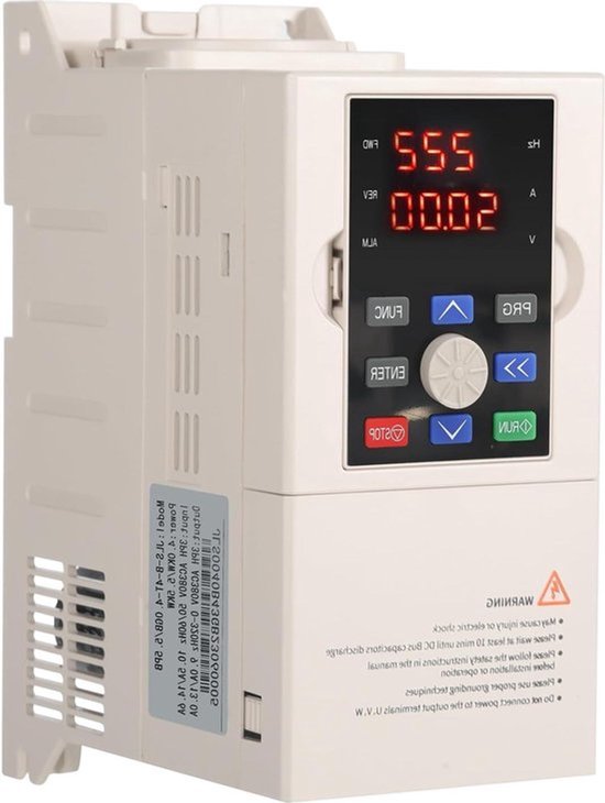 AC 380V aandrijving met variabele frequentie, 3 fase ingang 3 fase uitgang VFD motorbesturing Omvormer, digitaal display Motorfrequentieomvormer voor motorsnelheidsregeling 3kw