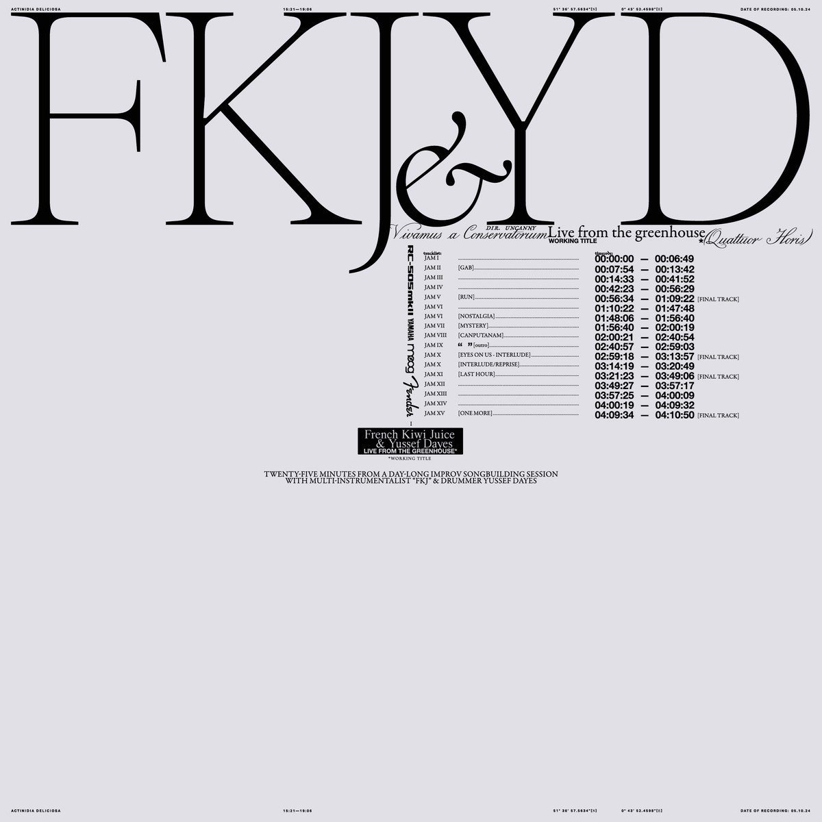 FKJ & Yussef Dayes - Live From The Greenhouse (LP)