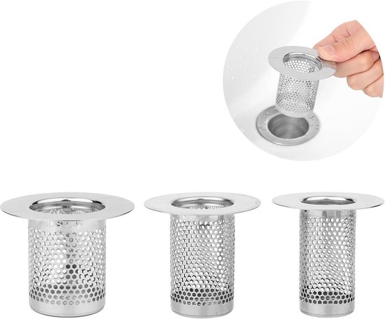 Aluvor Universele badstopper haarvanger, pop-up bad
