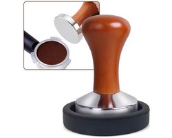 Koffiestamperset, 51 mm espressostamper, ontworpen voor koffiebars en koffieliefhebbers die perfectie nastreven.