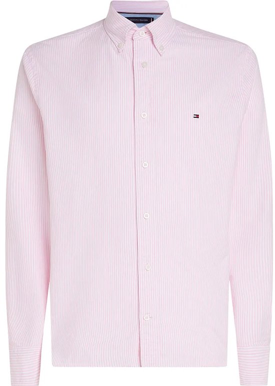 Chemise Tommy Hilfiger Heritage Oxford Rf à manches longues Rose S Homme