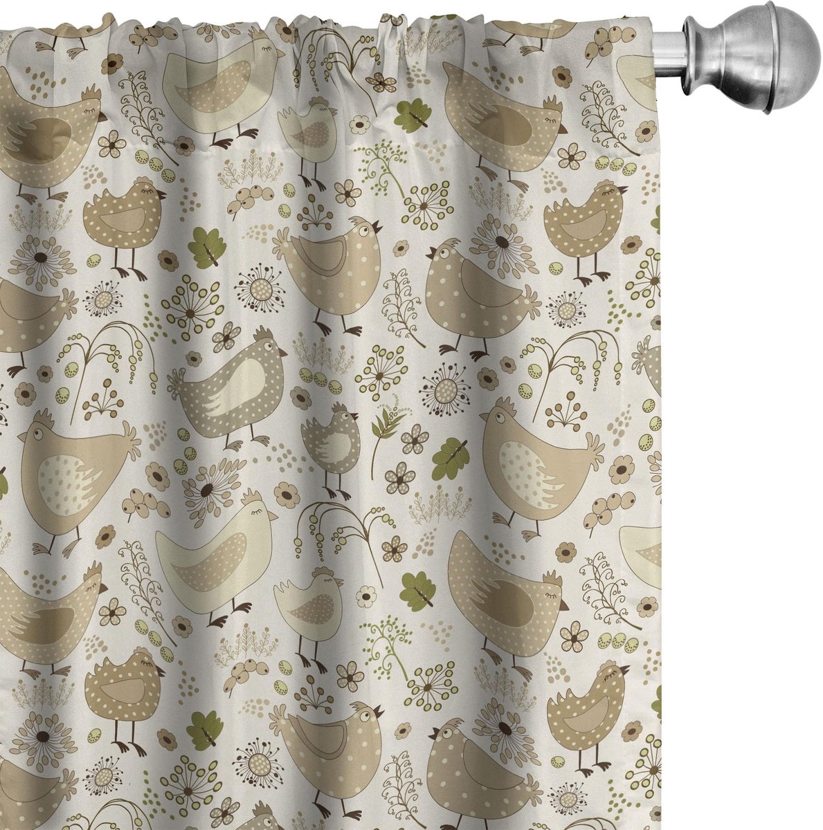 ABAKUHAUS Kip Voorhangen – 2x75x225 – Microvezel – Bruin Camel Bruin Kamel