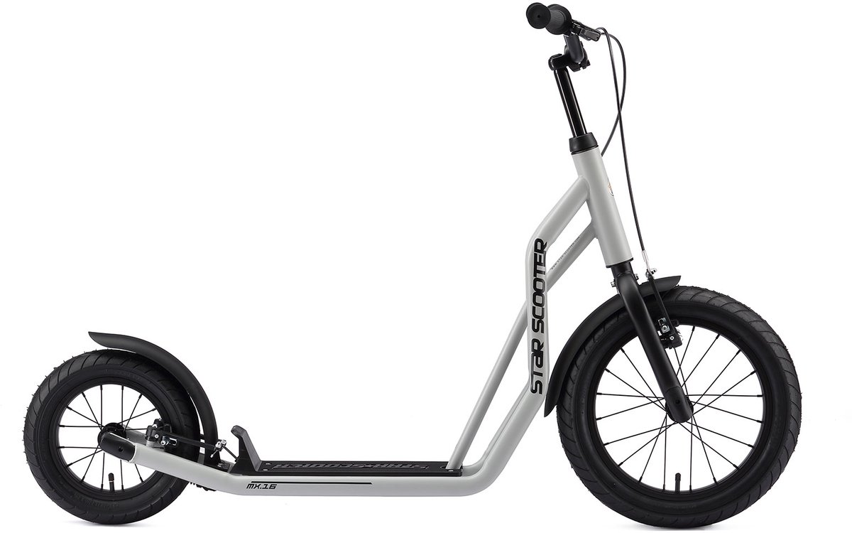 Star Scooter Autoped 16 Inch + 12 Inch Grijs