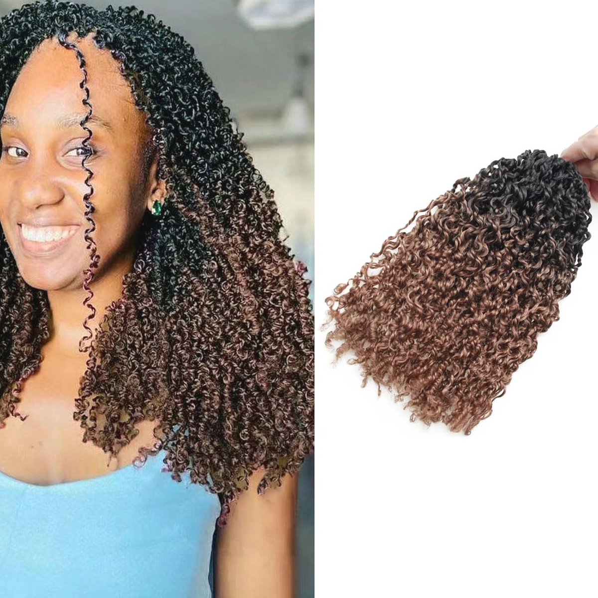 Mini Passion Twist Gehaakt Haar - 14 Inch Kinky Twist Extensions