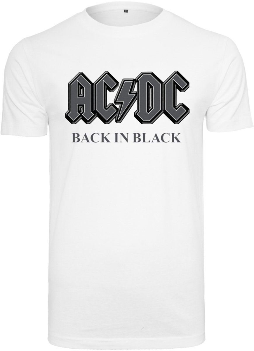 Merchcode AC/DC - Back In Black Heren Tshirt - 5XL - Wit