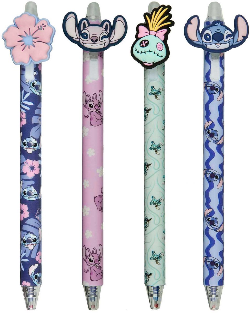 Uitwisbare Gelpen met Lilo & Stitch-Topper