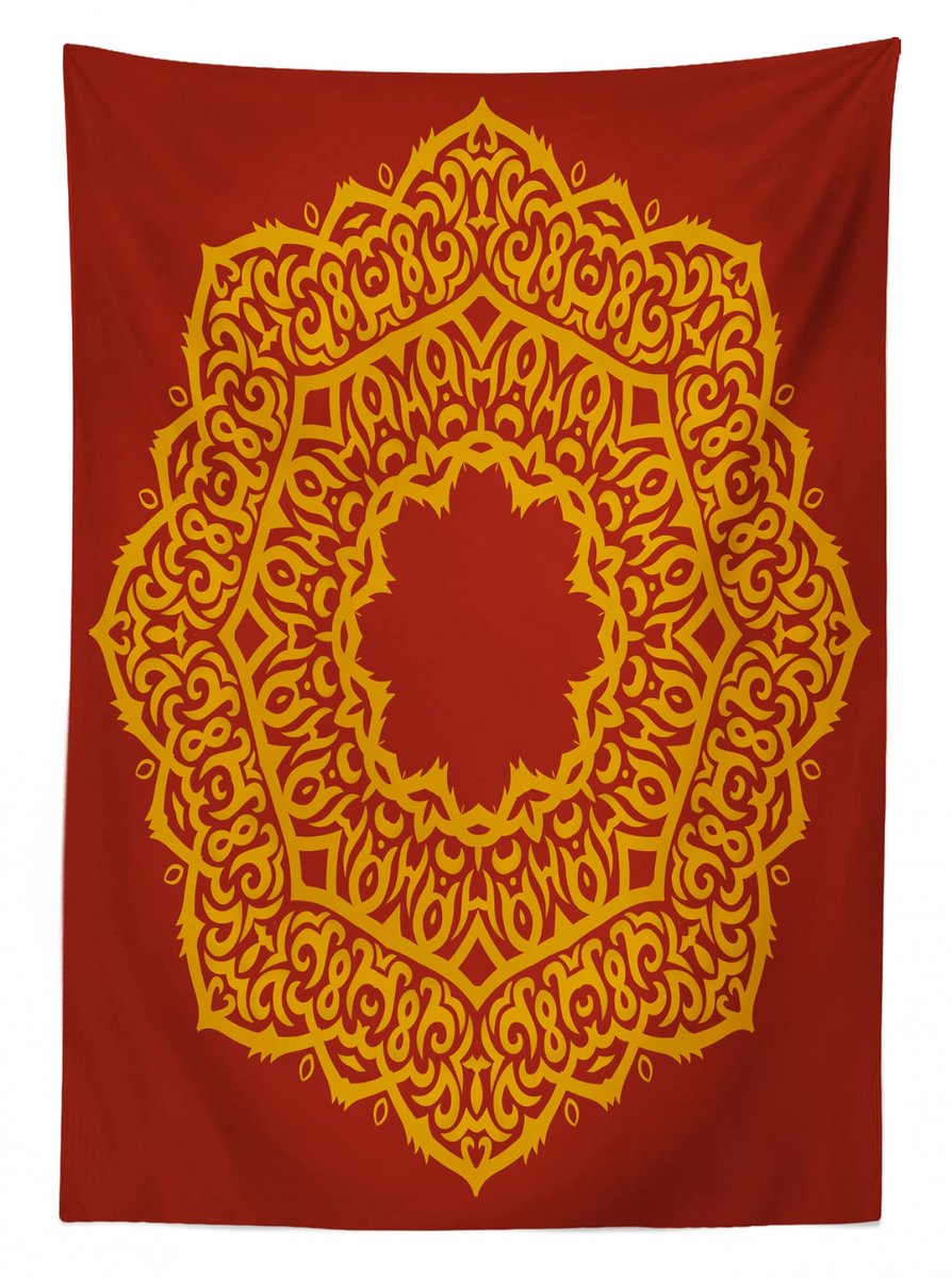 ABAKUHAUS Mandala-tafelkleed – Azteekse stijl – 140x240 cm