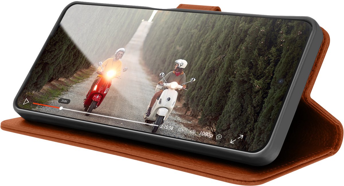 Zanae, Portemonneehoesje voor Huawei P30 Lite XL / P30 Lite en 20S Houder, Bruin