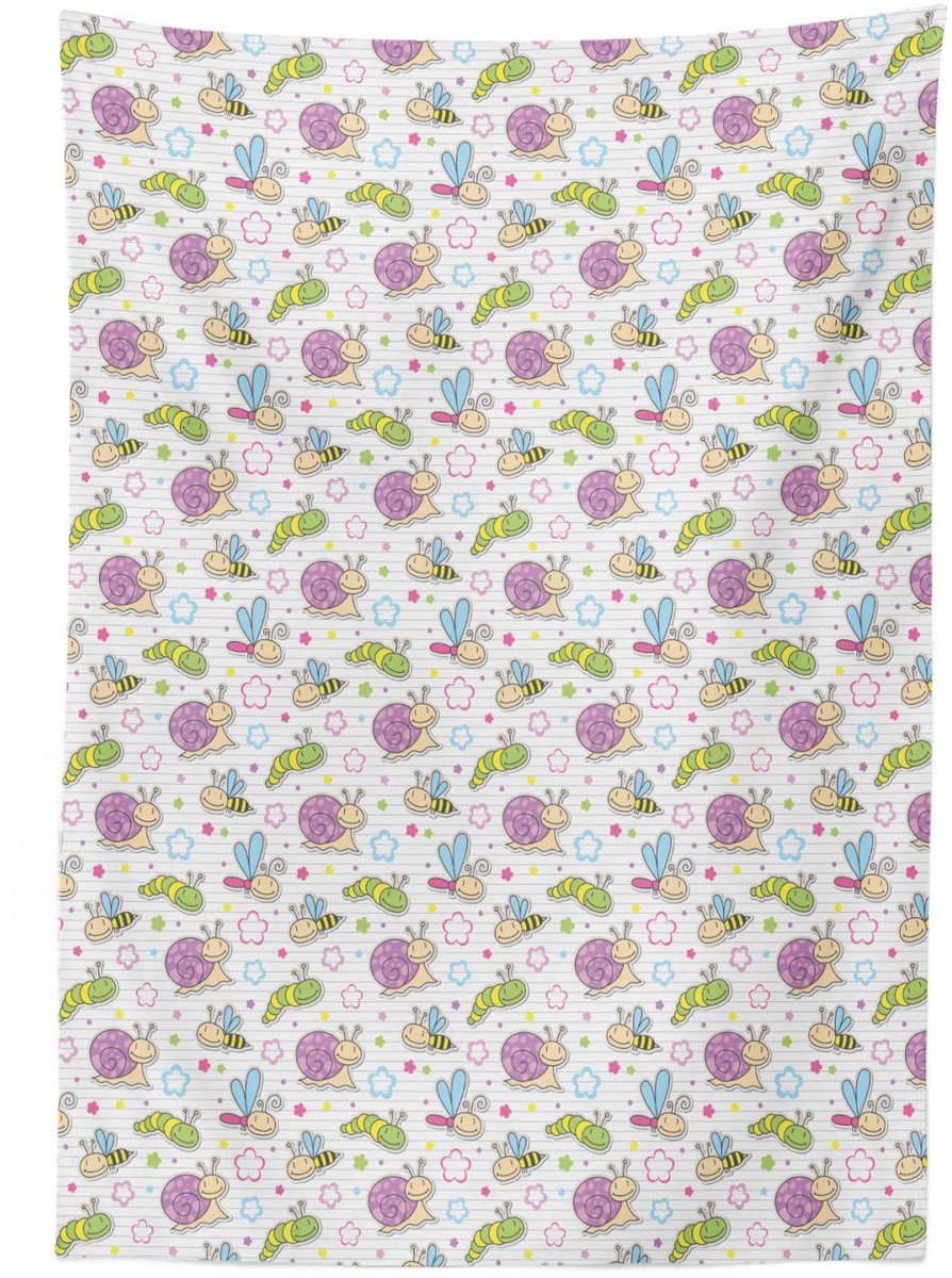 ABAKUHAUS Tafelkleed 140x200 cm – Reversibel, Satijnmix, Multi