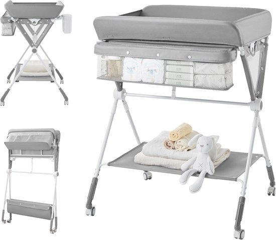 HarBin Star Babycommode, babycommode met opbergruimte, draagbare HarBin Star Babycommode, babycommode met opbergruimte, draagbare