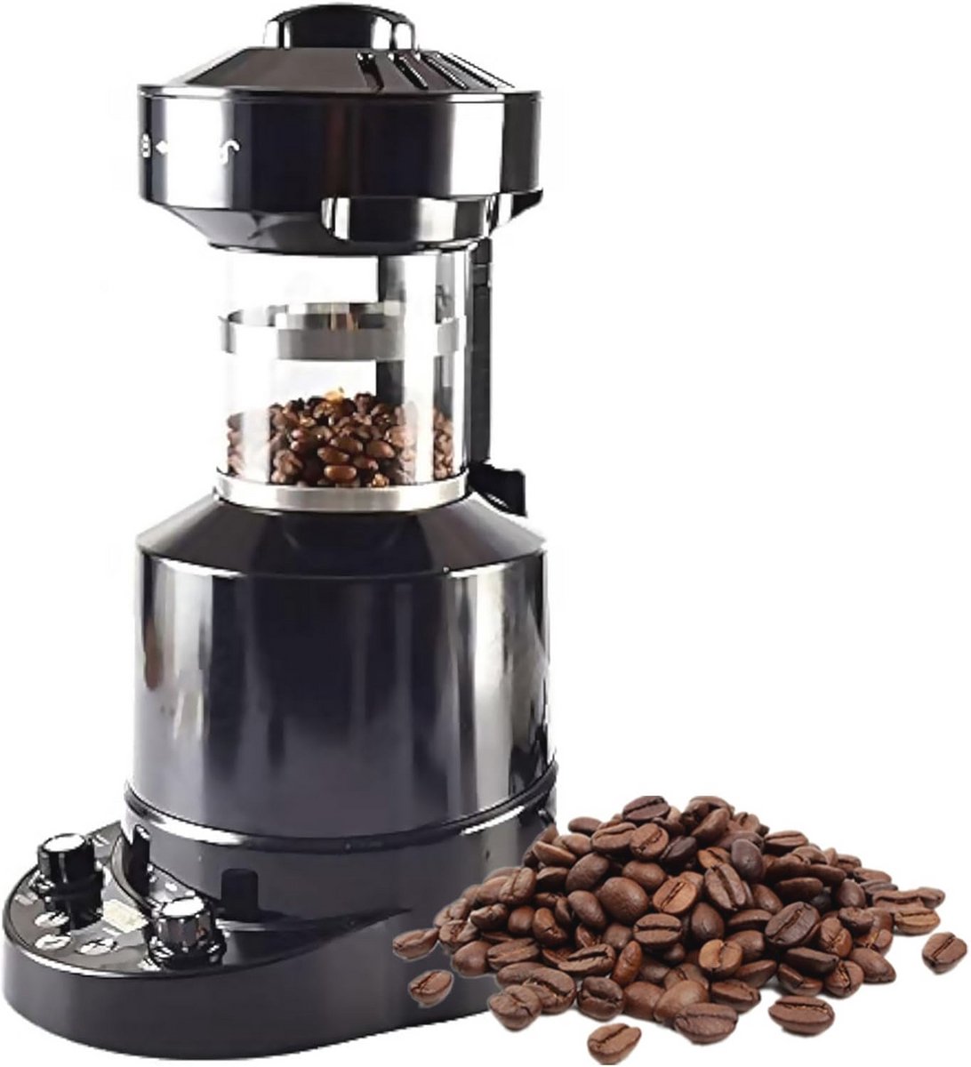 Elektrische Koffiebonenbrander met Timer en Instelbare Windsnelheid voor Thuis en Café