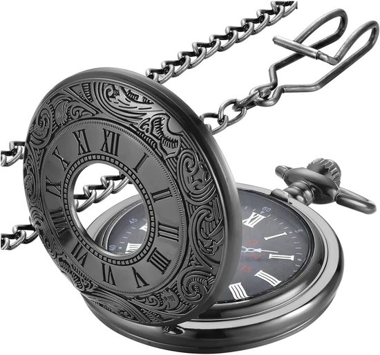 Quartz zakhorloge ketting hanger ketting dames heren klok cadeau accessoires, 2