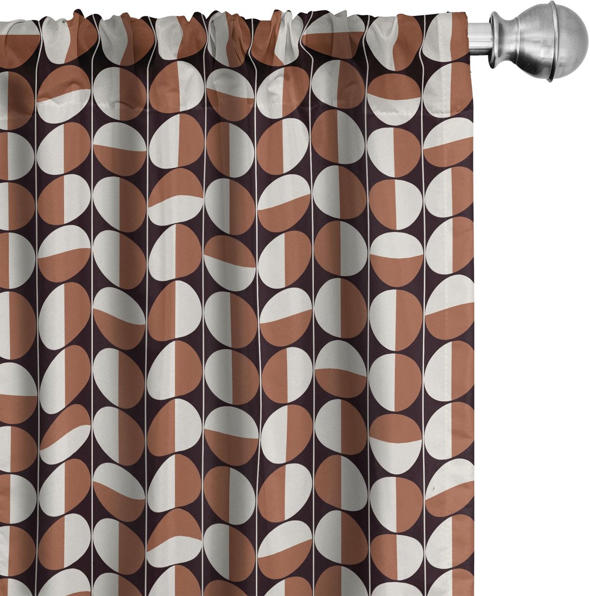 ABAKUHAUS Midden van de twintigste eeuw – Voorhangen – 2x75x225 cm – Kaneel