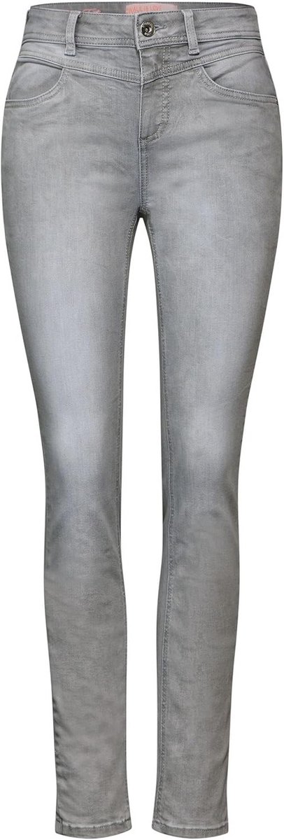 Slim Fit Jeans Dames Lichtgrijs 30W / 28L – Comfortabele en Modieuze Broek