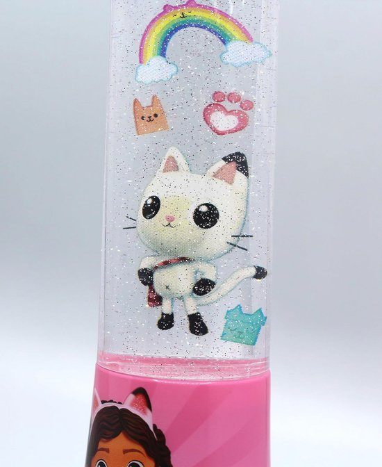 LED Glitterlamp voor Kinderen - Schudlamp met Kleurverandering - 4.5x4.5x15cm — afbeelding 2