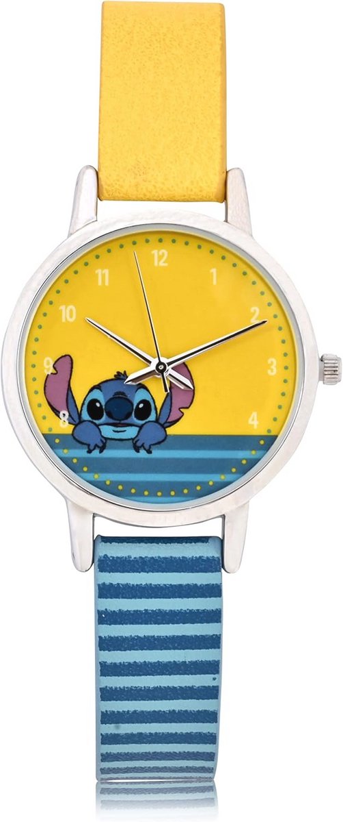 Lilo en Stitch analoog horloge Blauw-Geel - Stijlvol meisjeshorloge