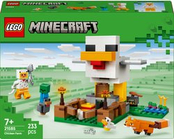 foto van LEGO Minecraft Kippenboerderij Dieren Speelgoed voor Kinderen - 21585