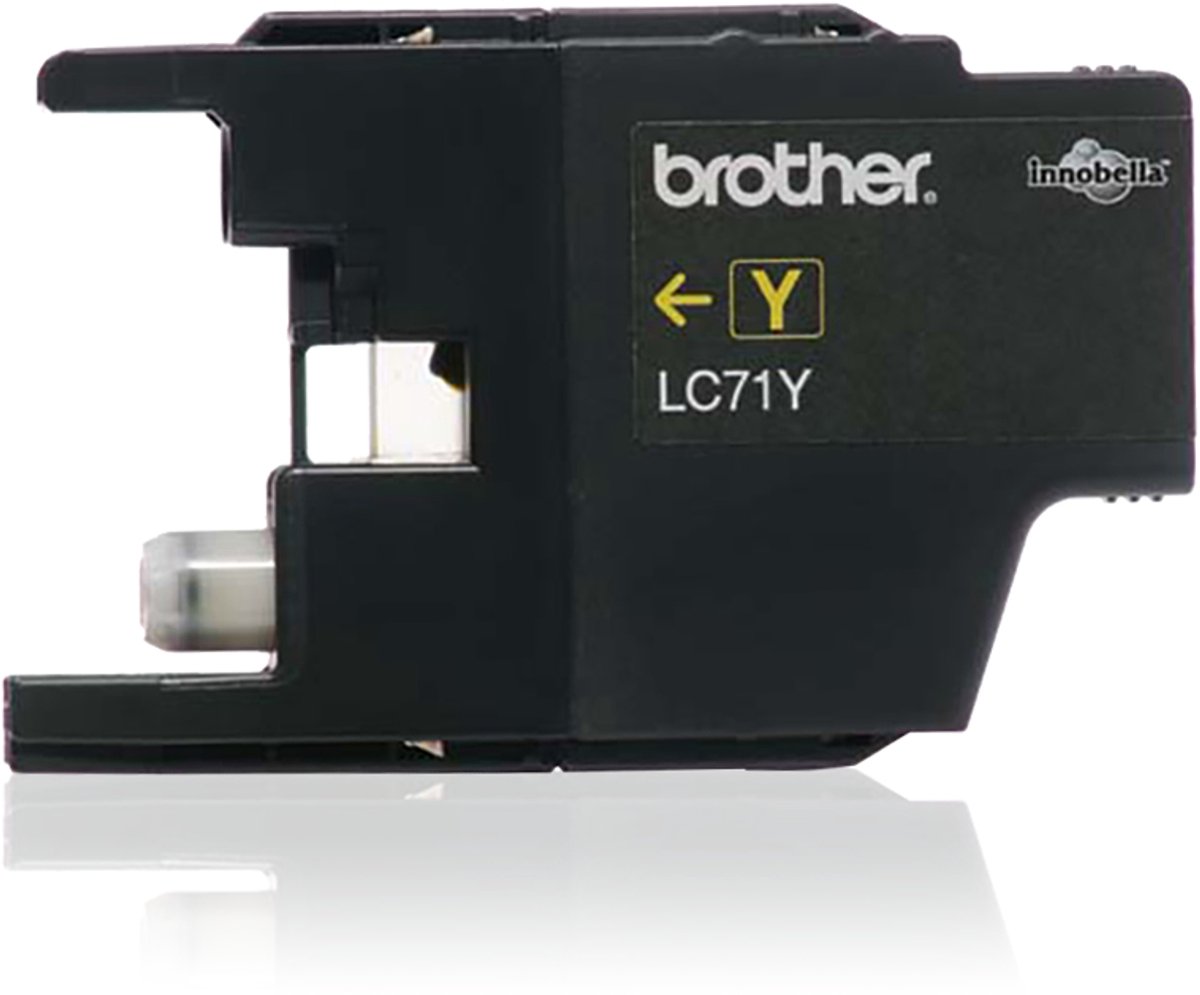 Brother LC71Y inktcartridge 1 stuk(s) Origineel Normaal rendement Geel