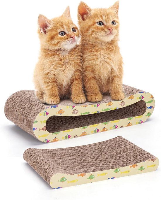 Relaxdays Borstelboog Voor Katten - Met Kattenkruid - Ontharingsboog - Voor Alle Haarlengtes - Zwart/grijs