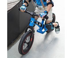 Deluxe Micro Balance Bike Loopfiets voor Peuters - Zwart-Blauw