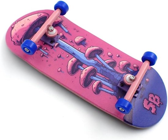 Ensemble de Fingerboard en Bois 36 x 96 mm | Conception Complète et Professionnelle | Skateboard à Doigts avec Grip Tape Découpé au Laser