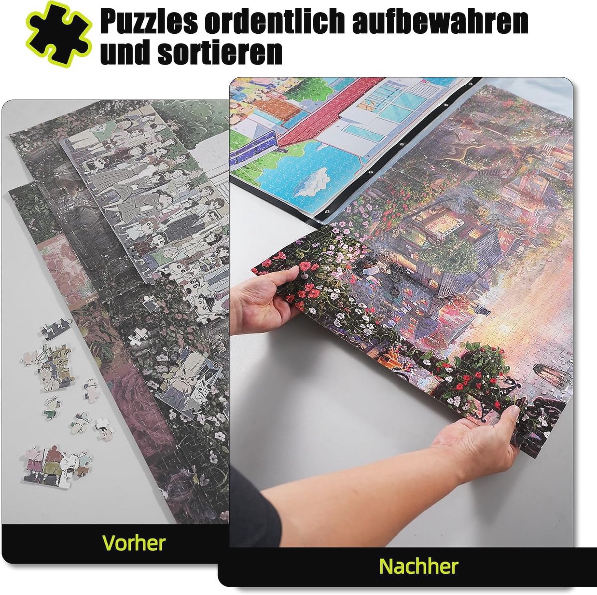 Puzzelopslagmap - Stofvrije Bescherming en Accessoires voor Puzzels — cadeau in Cadeau-ideeën - foto 6