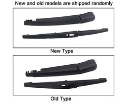 2 stuks vervanging voor ruitenwisserarm: achterruit voorruit, ruitenwisserarm en ruitenwisserarm voor achter, natuurlijk rubber 1273094 Vervanging voor Opel ASTRA J 2009-2017