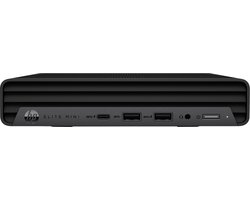 HP Elite Mini 800 G9 Intel® Core™ i3 i3-12100T 16 GB DDR5-SDRAM 512 GB SSD Windows 11 Pro Mini PC Zwart