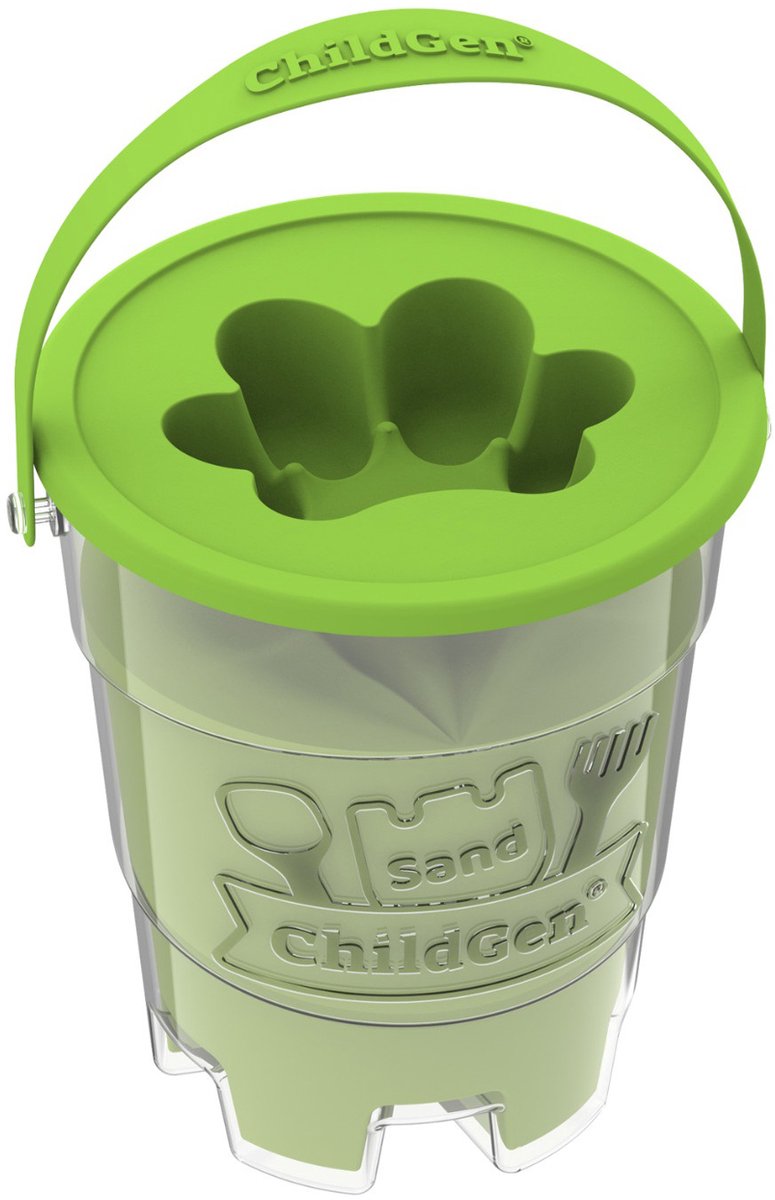 ChildGen - Magic sand - zand - 500 gram - Groen - met zandvormpje - speelzand - 100% natuurlijk
