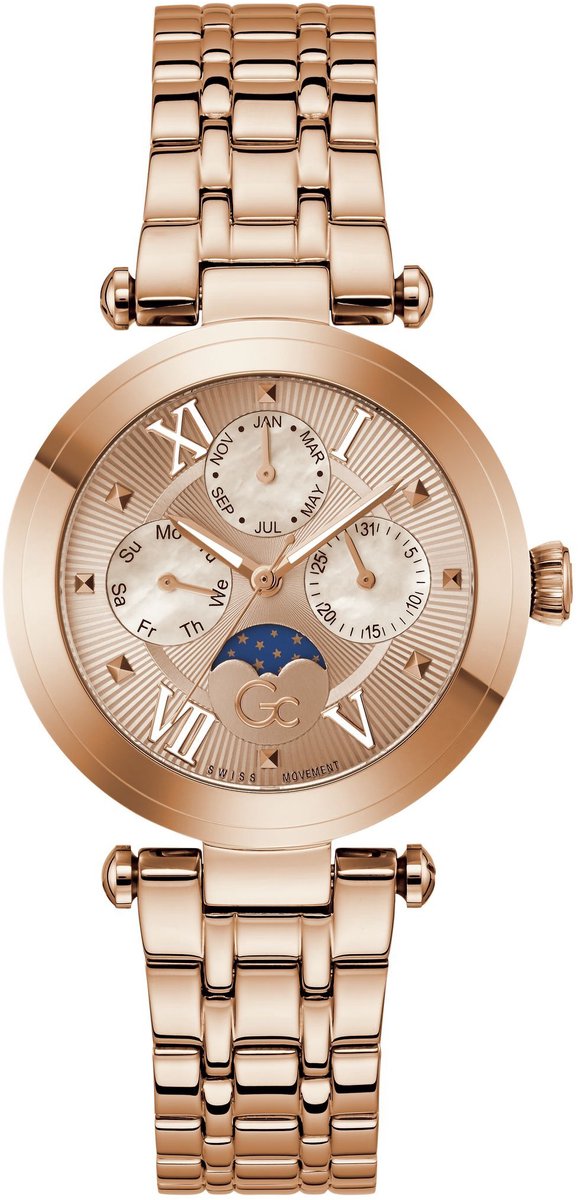Gc Gc Topchic Quartz Analoog Horloge Rosé Goud Kast: 100% Roestvrij Staal | Bracelet 100% Roestvrij Staal 36.5 mm Z62001L1, Z62002L9, Z62003L3