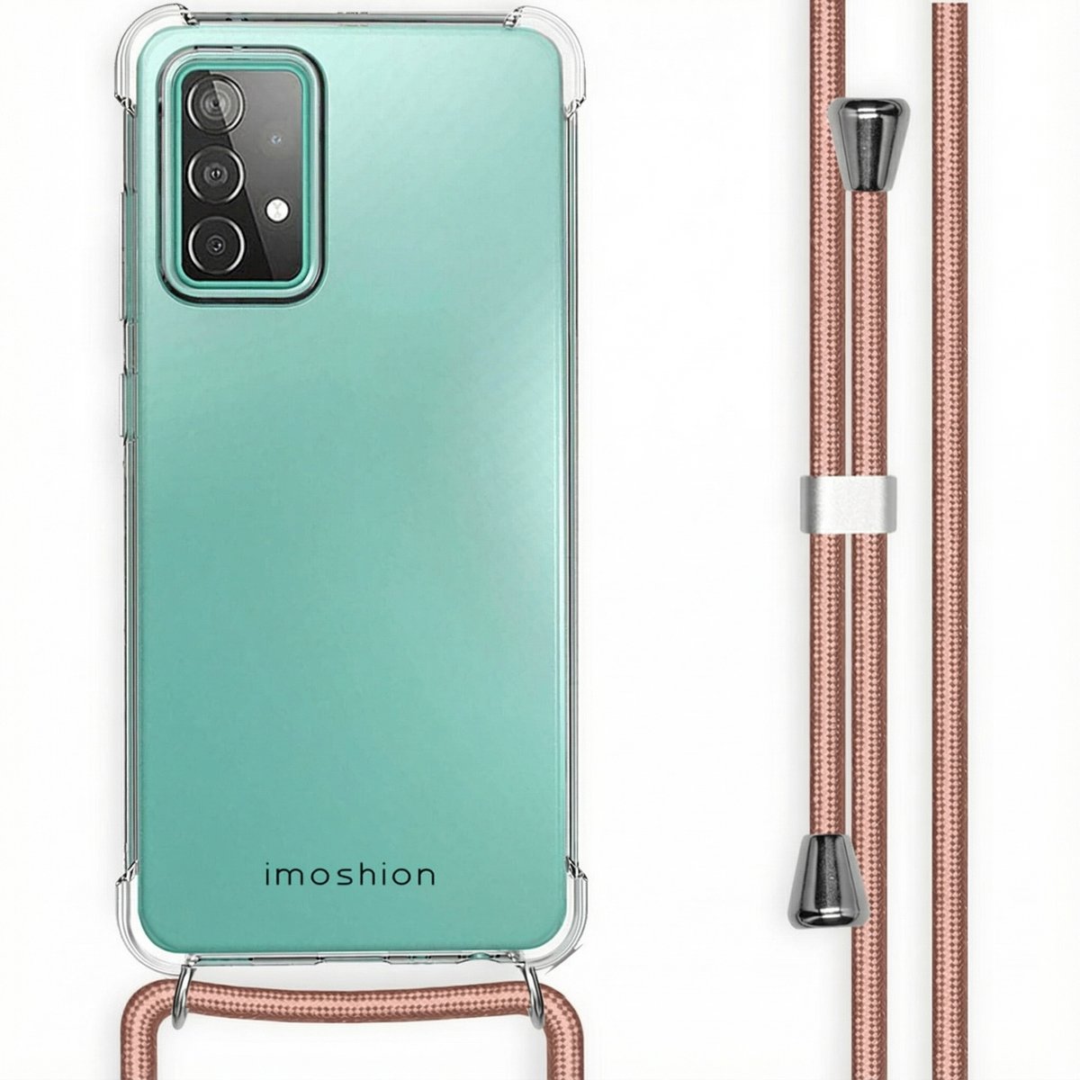imoshion Hoesje - Geschikt voor Samsung Galaxy A52 (4G) / A52s / A52 (5G) - Backcover met koord - Rosé Goud