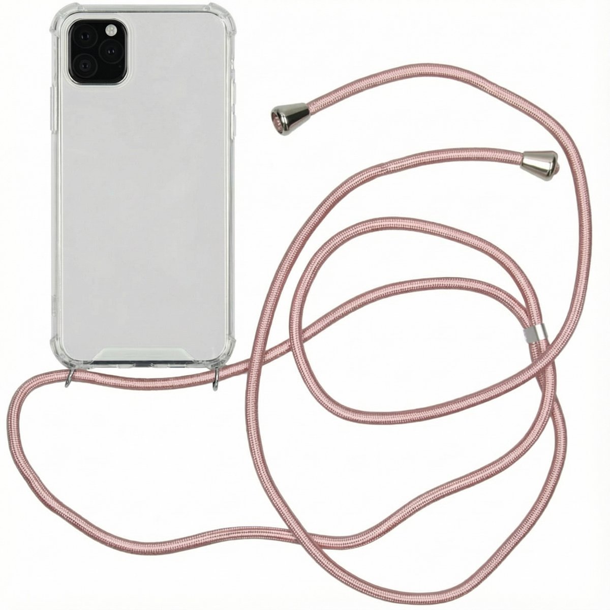 imoshion Hoesje - Geschikt voor Apple iPhone 11 Pro Max - Backcover met koord - Rosé Goud